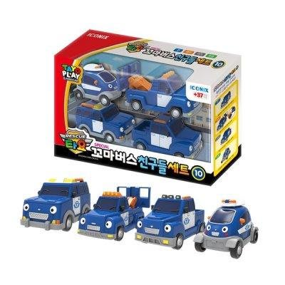 可超取🇰🇷韓國境內版 小巴士 tayo 好朋友們 救援車 拖車 四件組 車子 玩具遊戲組