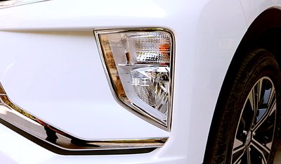 【車王汽車精品百貨】電鍍精品勿貪便宜 三菱 Mitsubishi Eclipse Cross 前霧燈框 前霧燈罩