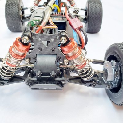 偉力144001 1/14模型遙控車升級配件 碳纖維底盤臂碼避震架LC-雙喜生活館