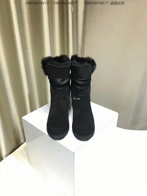 美國代購澳洲 UGG 蓬蓬球系列 真皮羊皮毛保暖靴 雪靴 中筒靴 潮流單品 OUTLET