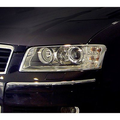 【JR佳睿精品】2004-2008 AUDI A8 改裝 鍍鉻大燈框 前燈框 頭燈 飾條 電鍍 台灣製