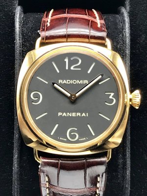 重序名錶 PANERAI 沛納海 RADIOMIR PAM231 PAM00231 18K玫瑰金 45mm 手動上鍊腕錶