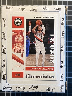 2020-21 Chronicles #3 Damian Lillard
