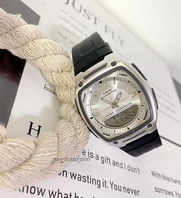 經緯度鐘錶【 CASIO】手錶《十年電池系列 記憶電話雙顯錶》台灣公司貨保固【超低價890】AW-81-7