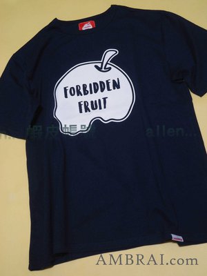【AMBRAI.com】 Forbidden Fruit Season 禁果 短T AES Logo 小鬼 黃鴻升 深藍
