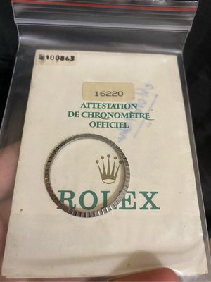勞力士Rolex 16220 原廠保證單+原廠外框