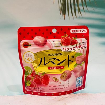 日本 BOURBON 北日本  一口蘿蔓酥餅乾 47g 草莓風味/可可風味 一口酥 夾鏈袋裝 兩款可選