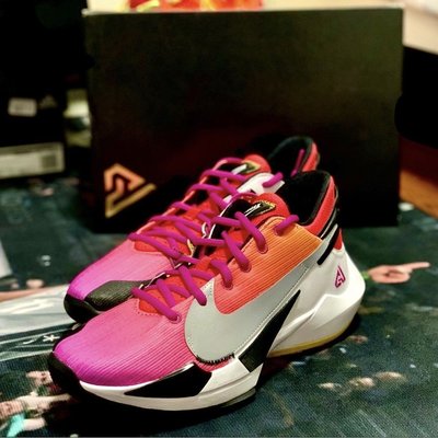 【正品】全新 Nike Zoom Freak 2 EP 橙紫漸變 男女 籃球 運動 DB4738-600潮鞋