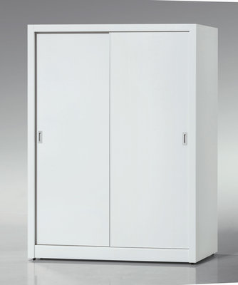 【可呈商城】AZ 166-16576白色5×7尺推門衣櫃