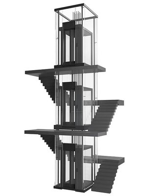 家用電梯別墅復式二三四五層液壓曳引家用簡易觀光牽引電梯_有家精品店