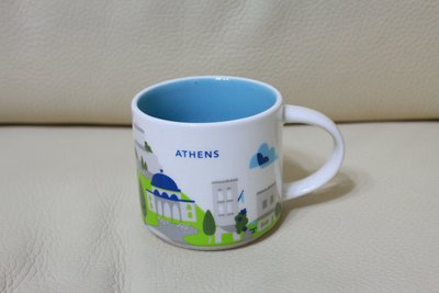 現貨 星巴克 STARBUCKS 希臘 雅典 Athens 城市杯 藍白世界 城市馬克杯 YAH 收集
