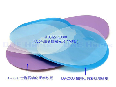 ADS-127-12000 ADS光纖研磨拋光片(半透明) 光纖研磨機紙 ADS拋光片 微米圓形金剛石 中磨耗材幹溼兩用 ADS拋光片