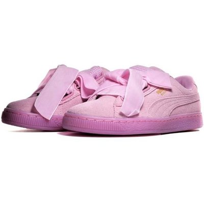 【AYW】PUMA WMNS SUEDE HEART RESET 粉色 緞帶 蝴蝶結 麂皮 休閒鞋 運動鞋 24.5cm