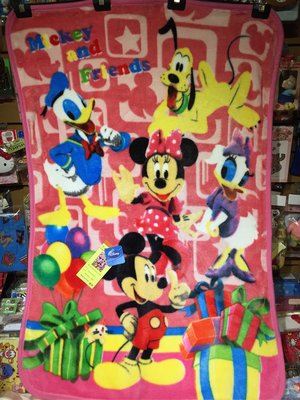 ［變身館日本服飾］～Disney~迪士尼～MICKEY&MINNIE and friends~毛毯～被子～日本購入~現品