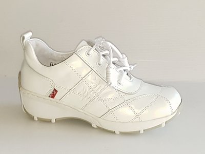 氣墊鞋 Zobr路豹純手工製造牛皮厚底休閒鞋NO:3709 顏色:白色 (附贈皮革保養油) 鞋跟高4.3公分