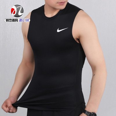 熱銷 耐克Nike 男子運動訓練籃球緊身無袖T恤背心BV5601-010 100 480青梅精品
