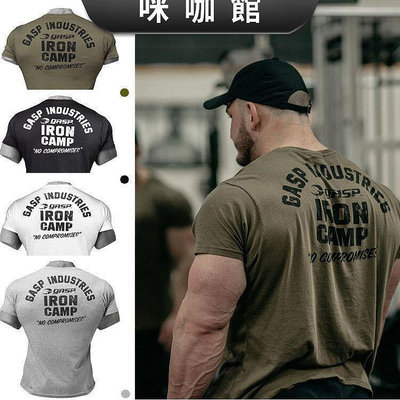 GASP健身訓練短袖T恤新款男士擼鐵運動上衣打底半袖服裝潮流服裝