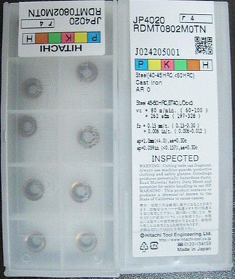 日立HITACHI刀片 RDMT0804MOTN JP4020