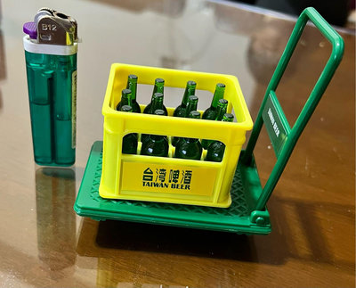 台灣啤酒模型推車套裝組 小推車 台灣啤酒造型 模型 酒瓶 桌面擺件 啤酒 擺件 桌面解壓道具 小禮物
