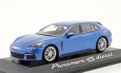 保時捷原廠車主精品區商品全新德國生產原版Panamera 4S diesel 1/43模型車（Panamera 系列 C）