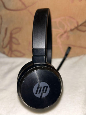 二手HP藍芽無線電腦耳機/立體聲頭戴式耳機/線上會議耳麥/商務耳機麥克風，台北面交