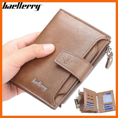 新款推薦 Baellerry 休閒 Baborry 優質男士錢包可折疊短錢包多卡插槽卡夾零錢包