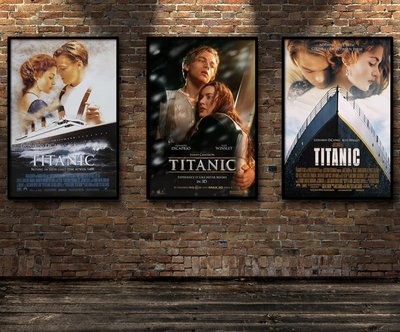電影裝飾畫經典回憶海報訂製郵輪貼畫訂做泰坦尼克號(不含框)