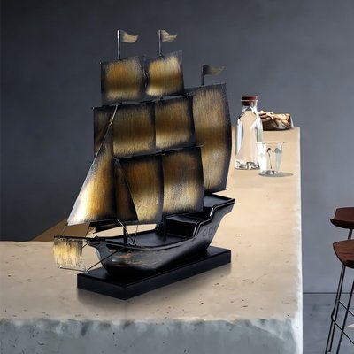 現貨熱銷-帆船擺件客廳裝飾品創意擺設喬遷升職帆船模型禮品#掛件#擺件#裝飾#創意