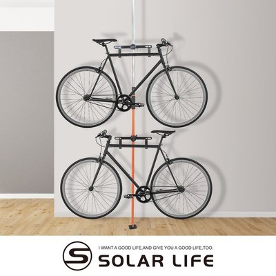 [SOLAR]頂天立地自行單車收納架.單車展示架停車立車架腳踏車吊掛架3米可調式台灣製造