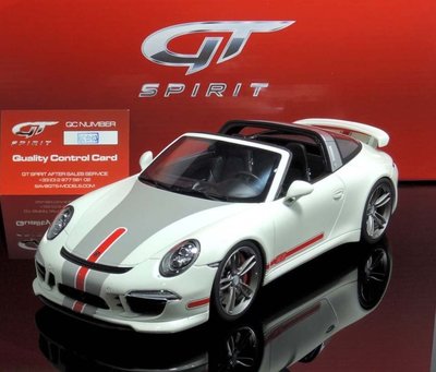 【MASH】現貨特價 GT Spirit 1/18 Porsche 911(991) Targa Tech Art