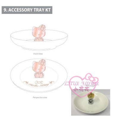 ♥小花花日本精品♥Hello Kitty 飾品瓷器萬用皿瓷器戒指耳環盤收納盤~8