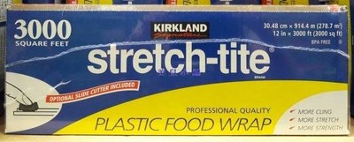 美兒小舖COSTCO好市多代購～KIRKLAND stretch-tite保鮮膜30.48公分×914.4公尺(1盒裝)