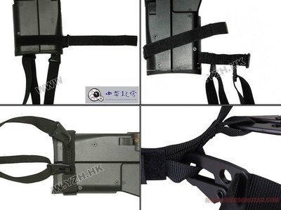 《CPO EVO中華玩家》P90衝鋒槍專用槍背帶/兩點式槍背帶-【BK~黑色】