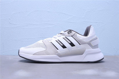 Adidas Swift NEO Run 90S 黑灰白 透氣 麂皮 休閒運動慢跑鞋 男鞋 EF0582【ADIDAS x NIKE】