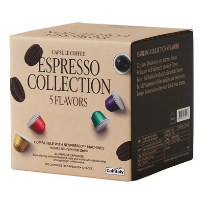 【Visual&amp;M】Caffitaly 咖啡膠囊組 內含5種風味 100顆 好市多代購 Costco