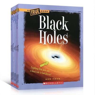英文原版 太空科普讀物8冊A True Book—Space: Galaxies/The Moon/Black Hole