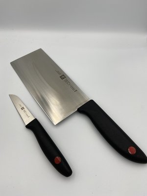 德國雙人牌 ZWILLING 雙點刀組 中式切菜刀 + 小刀
