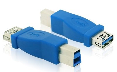 [A母 對 B公]x1, USB 3.0轉接頭, U3資料傳輸線材接頭, USB3.0