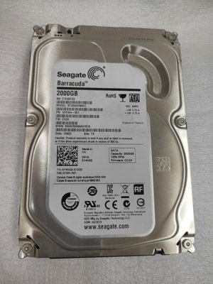 【電腦零件補給站】Seagate ST2000DM001 2TB SATA3 6.0Gb/s 3.5吋硬碟