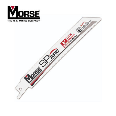 【達利商城】美國 摩斯 MORSE 軍刀鋸片 弧形鋸片 RBAC1214 12吋 切割不鏽鋼 14齒 5支裝