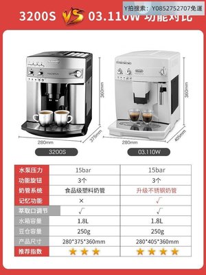 悠然寧心自動咖啡機Delonghi/德龍 ESAM3200S 原裝進口家用全自動意式現磨濃縮咖啡機~可開發票