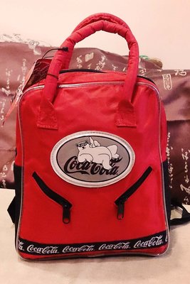 Coca Cola可口可樂 收藏版背包(紅色) : 可口可樂 收藏 周邊 北極熊 背包