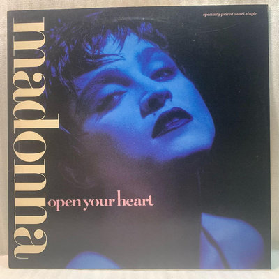 跨世紀流行音樂女皇-瑪丹娜-打開心扉-二手混音單曲黑膠唱片（美國高音質盤）Madonna - Open Your Heart Maxi-Single Vinyl