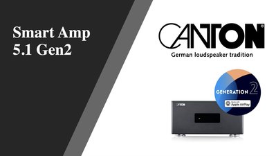 [ 統元音響 ] 德國Canton Smart Amp 5.1 G2 ( 7.1.4聲道環繞擴大機) 預約視聽 享優惠