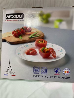 史上最便宜，獨家限量超質感法國ARCOPAL 櫻花強化餐盤