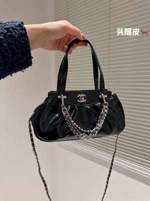 頭層皮Chanel  2023早春新款 手提包時裝/休閑 不挑衣服尺寸28 15cm NO133411