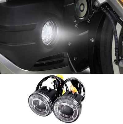 機車配件 新款摩托車金翼GL1800改裝LED霧燈 F6B爆閃日行輔助燈配件18-21年