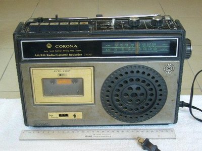 早期收錄音機(1)~可樂娜 CORONA~手提~MODEL:CTR-707~懷舊.擺飾.道具