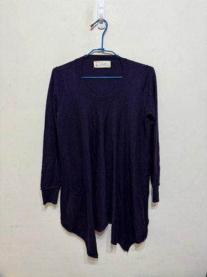 「 二手衣 」 a la sha 女版針織長袖上衣 S號（紫色）83