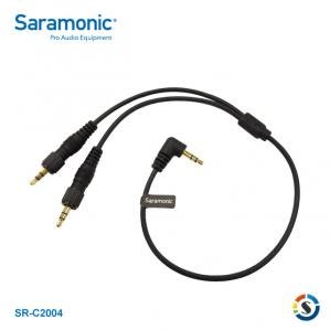 【Saramonic 楓笛】3.5mm轉雙頭3.5mm音源轉接線 SR-C2004 公司貨